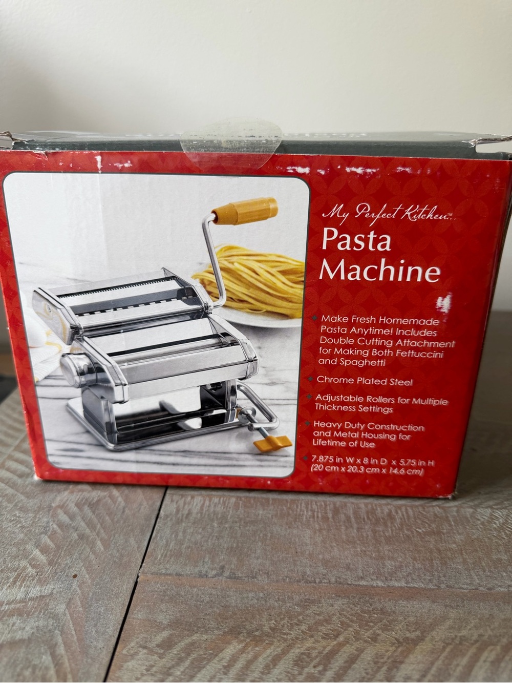 My Perfect Kitchen Pasta Machine. New in box. Never used. $45